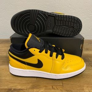Nike Air Jordan 1 Low University Gold Black-White 553560-700 GS Sizes
